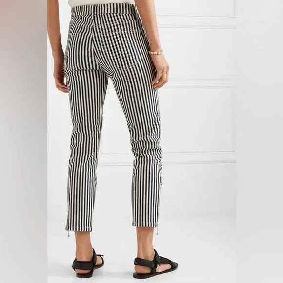 CURRENT/ELLIOTT NWT The Cropped Lexton in Modern Stripe - Picture 5 of 10